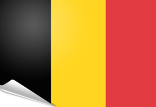 Bandiera adesiva Belgio
