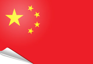 Bandiera adesiva Cina