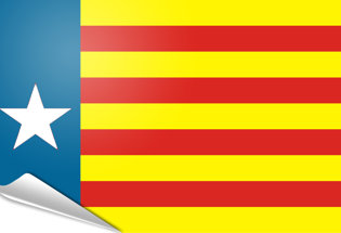 Bandiera adesiva Estelada valenciana