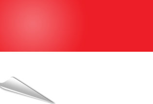 Bandiera adesiva Indonesia