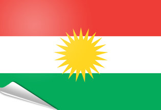 Bandiera adesiva Kurdistan