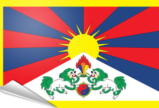 Bandiera adesiva Tibet