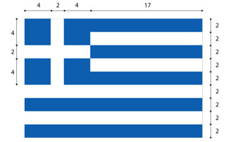 struttura bandiera Grecia