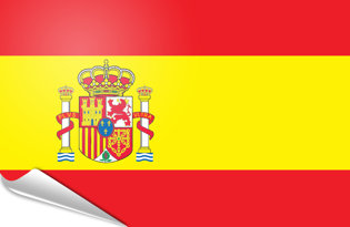 Bandiera adesiva Spagna