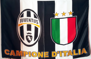 Bandiera Juventus Campione d'Italia