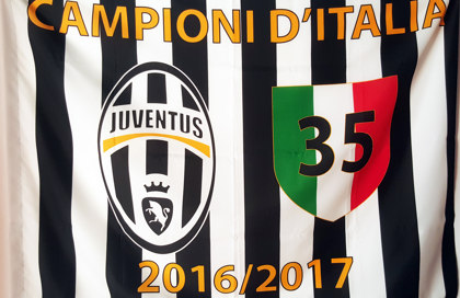 Bandiera Juventus Campioni d'Italia 2017