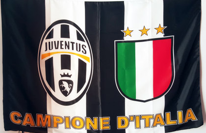 Bandiera Juventus Campione d'Italia