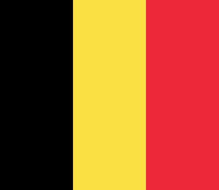 La ratio della bandiera belga 13:15