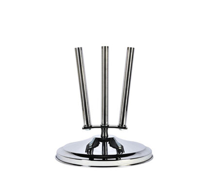 Base da interno a 3 posti in ottone cromato