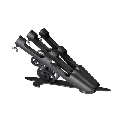 Supporto a muro a 3 posti per aste diametro 32 Supporto a muro a 3 posti per aste diametro 32