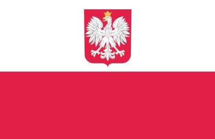 Bandiera Polonia Marina Mercantile