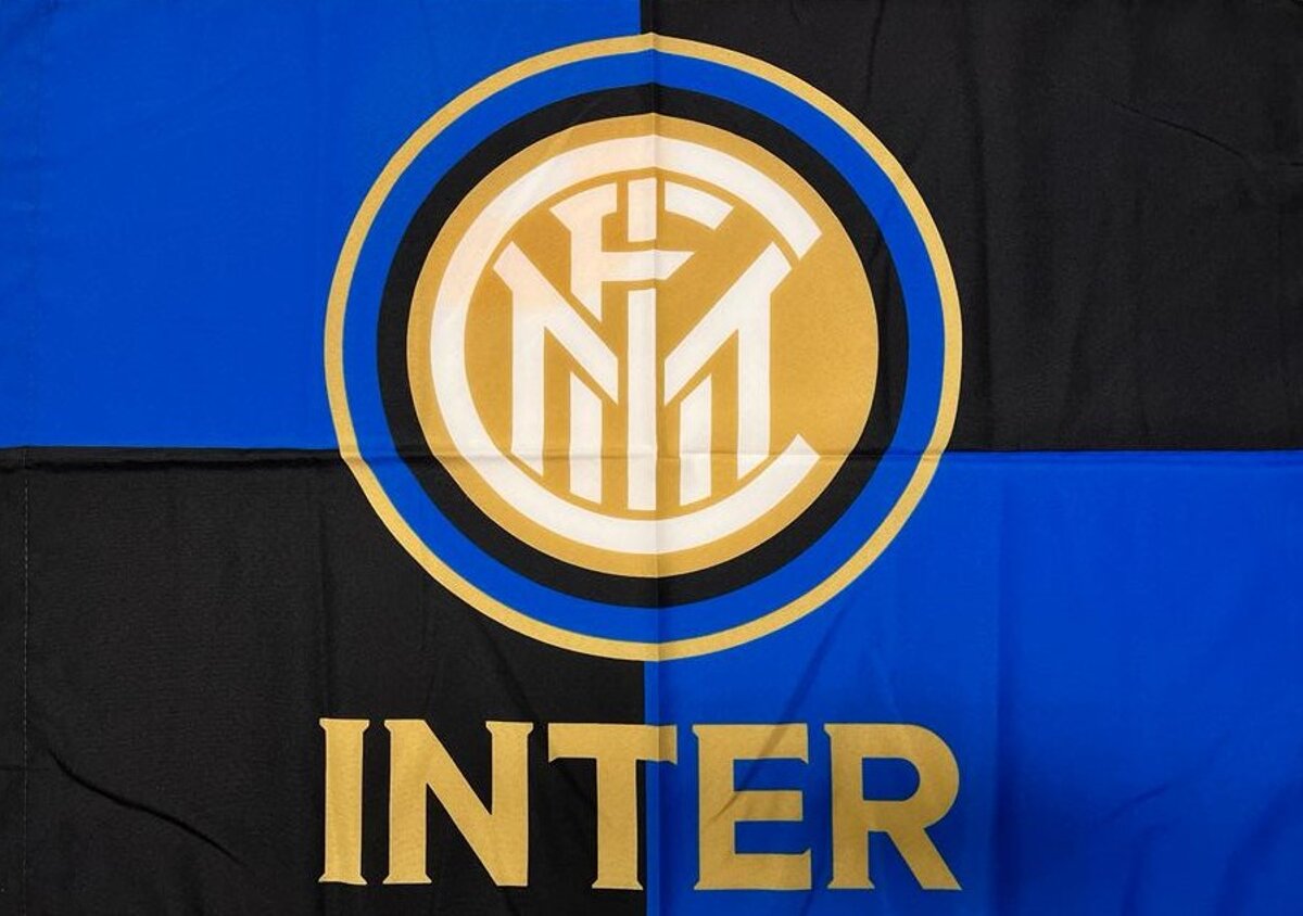GRANDE BANDIERA INTER 130x95 Inter Flag Maglia Inter Distintivo Calcio EUR 12,00 - IT