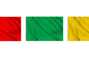 Bandiere di segnalazione per spiaggia