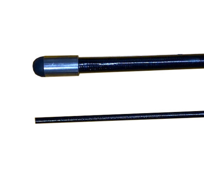 Asta Junior 155 cm in fibra di vetro nera